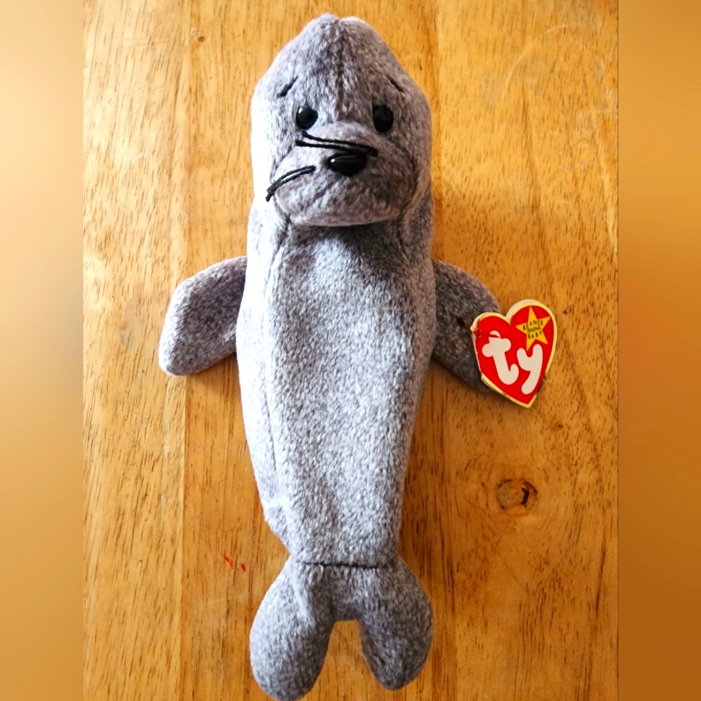 Ty Beanie Baby Slippery the Seal